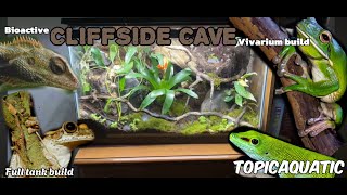 Bioactive cave vivarium build🐊 build showcase [upl. by Llennoj]