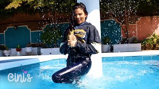 Jeans AND hoodie súper WET ❤ wet pool water hoodie adidas jeans vlog [upl. by Ahgem551]