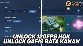 Unlock 120FPS HOK amp Grafis Rata Kanan  Honor of Kings [upl. by Llemar883]