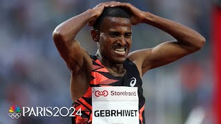 Gebrhiwet runs 2nd fastest 5k IN HISTORY for historic victory in Oslo  NBC Sports [upl. by Jeffery542]