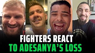 Fighters react to Sean Strickland’s win over Israel Adesanya at UFC 293 [upl. by Subocaj]