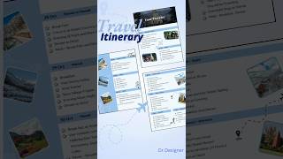 Design your Travel Itinerarycanva travel travelagency design itinerary [upl. by Mcspadden364]