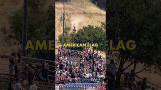 American Flag enters the rodeo arena in western style 🇺🇸 [upl. by Einor]