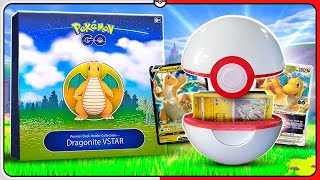 Pokémon TCG  Unbox Premier Ball PORTA DECK do DRAGONITE V no Pokémon GO [upl. by Convery417]