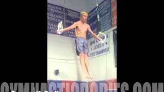 Learn How to Use Gymnastic Rings  Heath Anderson Working Iron Cross Pulls [upl. by Akinaj]