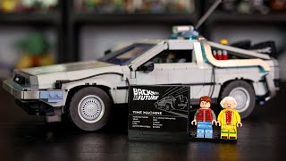 2022 LEGO DELOREAN BACK TO THE FUTURE 10300 REVIEW 4K [upl. by Manny]