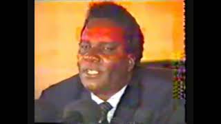 Rwanda Juvenal Habyarimana press conference 1992 [upl. by Oluas]