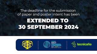 Extended Deadline for Submission of Papers and Posters  ISSCT Centennial Congress 2025 [upl. by Cindra68]