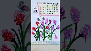 Diy Paper Calendar Drawing Idea October 2024 🗓️ ll diy art shorts [upl. by Yrotciv]