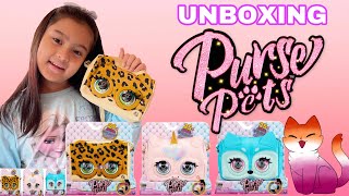 Unboxing PURSE PETS  Interactive Pet and Purse  Talking and Singing Purse  Fashion Kids Purse [upl. by Rosinski]