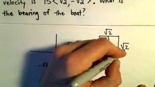 Word Problems Involving Velocity or Other Forces Vectors Ex 1 [upl. by Aretahs]