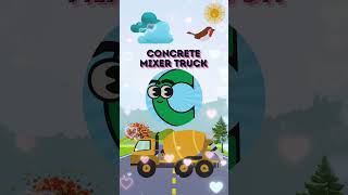 Letter C  Learn alphabet with vehicle name  Transportation in English [upl. by Aivatnuahs625]