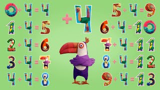 123 Clay Tale  Learn Addition 4 with Clay Animals  Multhouse Studio Games [upl. by Aihn345]