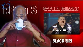 Actor reacts  Black Siri  Gabriel Iglesias [upl. by Aseek31]