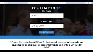 Como Consultar o CPF [upl. by Haggi]