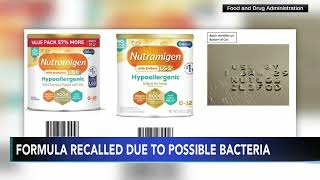 Specialty infant formula recalled due to possible bacterial infection [upl. by Norred247]