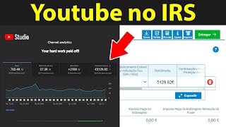 Como declarar o dinheiro recebido do Youtube na declaração do IRS em Portugal [upl. by Erdnaxela]