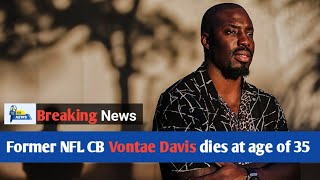 Former NFL CB Vontae Davis dies at age of 35  Vontae Davis Death News [upl. by Sholeen]