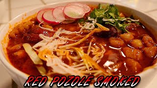 Pozole Recipe  How To Make Red Pozole  Pozole Rojo Recipe  Smoked [upl. by Aleunam929]