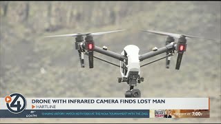 Drone with infrared camera finds lost man [upl. by Catarina952]