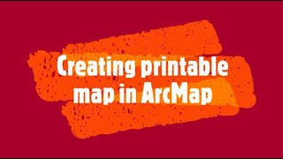 Creating printable map in ArcMap  How to export map in ArcMap [upl. by Island18]