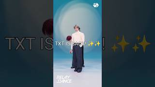 Relay dance TXT quotOver The Moonquot iconic moment txt kpop [upl. by Alekal647]