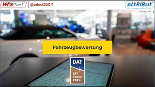 DAT Schnittstelle live erleben Fahrzeugbewertung in KfzPilot® select2GO® [upl. by Notsej]