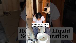 Homemade Liquid soap preparation diy liquidsoap [upl. by Pazice295]