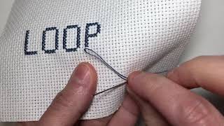 How to start cross stitch with the knotless loop method watch amp learn this cross stitch technique [upl. by Hakeem]