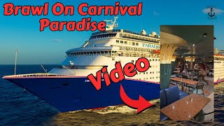 Fight Breaks Out On Carnival Paradise [upl. by Yanetruoc887]