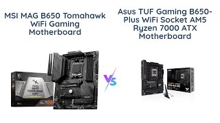 🔥 MSI MAG B650 vs ASUS TUF B650 🔥 Gaming Motherboard Comparison 👀 [upl. by Foskett]