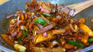 Resepi Ikan Bilis Goreng Kicap dengan kentang Memang sedap [upl. by Chancelor327]