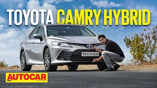 2022 Toyota Camry Hybrid review  Smooth Operator  First Drive  Autocar India [upl. by Kcirrez]