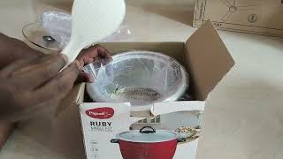 Unboxing the Pigeon Electric Rice Cooker in Telugu [upl. by Aicrag]