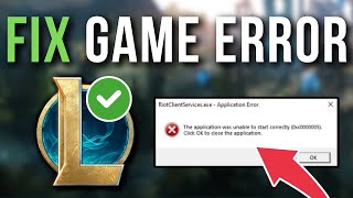 How To Fix League Of Legends RiotClientServicesexe Failed To Start [upl. by Amasa]