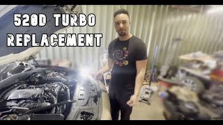 BMW F10 520d Turbo Removal  N47D20C [upl. by Shandee]