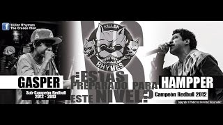 Hampper vs Gasper  Killer Rhymes Batalla [upl. by Sig458]