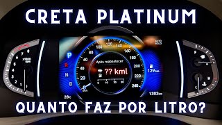 Consumo Hyundai Creta Platinum 10 TGDI 2023 Cidade serra e estrada [upl. by Gore]