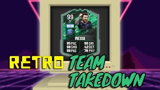 RETRO FIFA 22 TEAM TAKEDOWN ON 99 PSG MESSI [upl. by Aerehs]