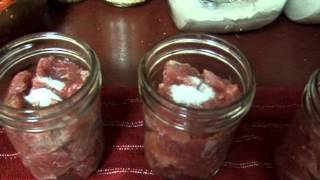 Canning Meat Raw Pack method [upl. by Sudoeht]