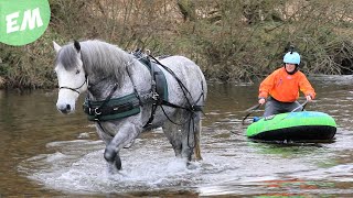 Moorland Mountain Boarding amp up to our necks in the River [upl. by Gem]