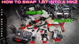 Step by Step How to Swap Mk2 Golf 18t  PARTS LIST  Pt1 [upl. by Elconin]