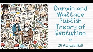 Today in History 20 August 1858  Darwin and Wallace Publish Theory of Evolution [upl. by Forward825]