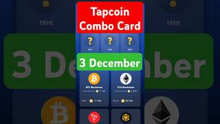 Tapcoin Combo 3 December  Tapcoin Bounty Combo  Tapcoin Today Combo Tapcoin Daily Combo tapcoin [upl. by Kobylak530]