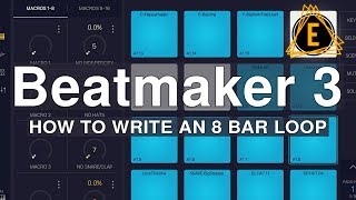 Beatmaker 3  How To Write An 8 Bar Loop [upl. by Yalahs]