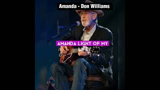 Amanda  Don Williams  Lyrics song music countrytunes countrysonglyrics country countrymusic [upl. by Namlaz457]