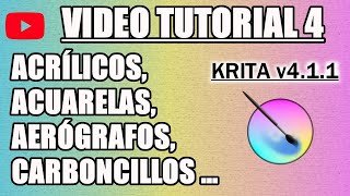 ✍️ Tutorial 4 Krita en Español  Tipos de Pinceles Parte 1 de 2 [upl. by Salvucci166]