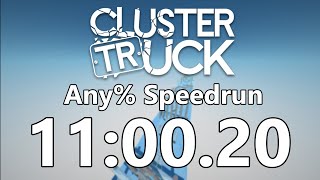 Clustertruck Any Speedrun in 1100200 World Record [upl. by Bonita]