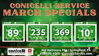 March Magic at Conicelli Toyota 🍀 8995 Special 10 Off Cabin Air Filter amp Exclusive Coupons 🚗💚 [upl. by Tneciv]