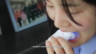 Video Show of Beautiful Smile Home Teeth Whitening Kit With 6 Bulbs Mini Light [upl. by Ecnarret]